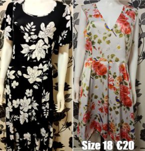 Size 18 €20 each